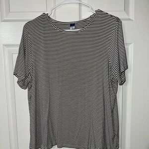Black and White Striped T-Shirt